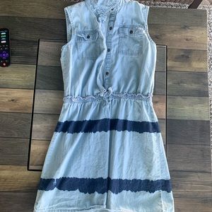 sleeveless chambray denim dress, size 12 girls, Arizona Jean Company